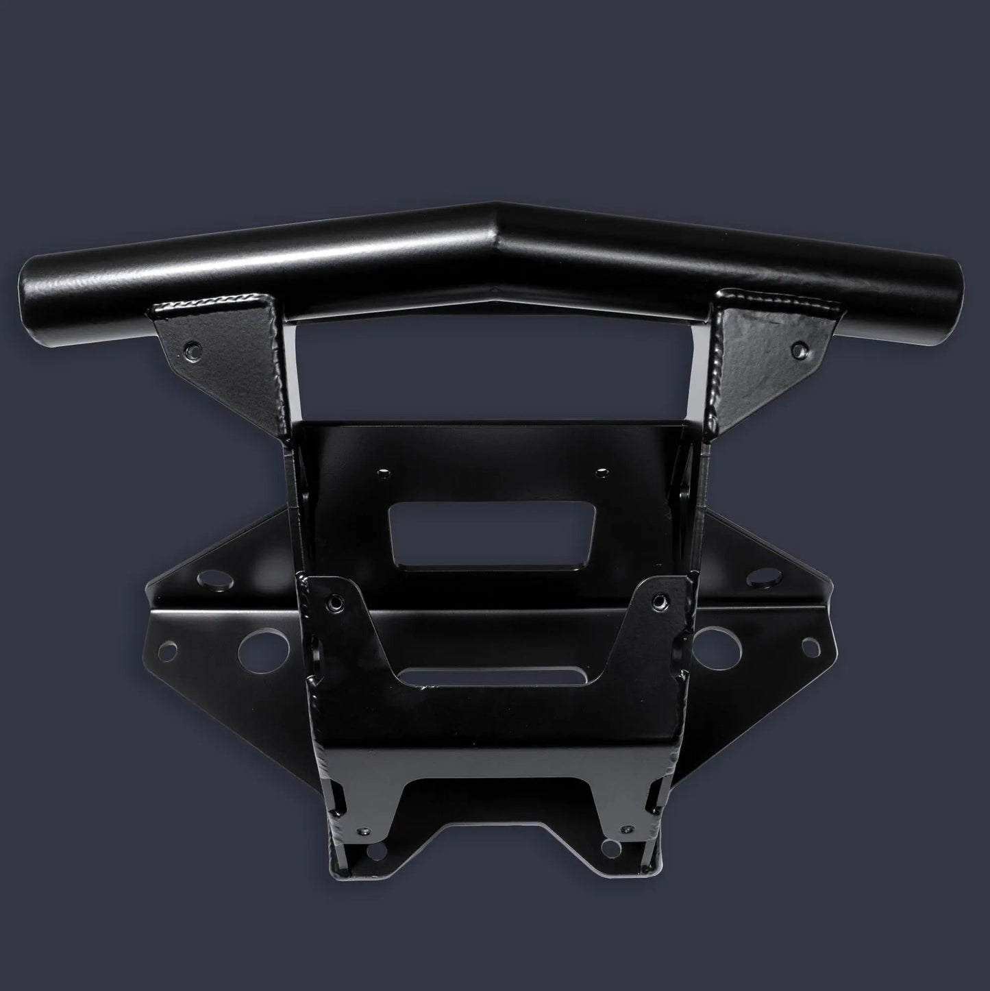 Polaris RZR Pro XP Single Tube Front Bumper with Winch Mount Back View