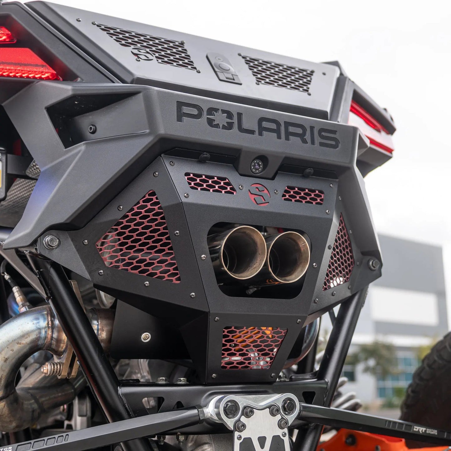 Polaris RZR Pro R Rear Exhaust Grille Cover SDR Motorsports