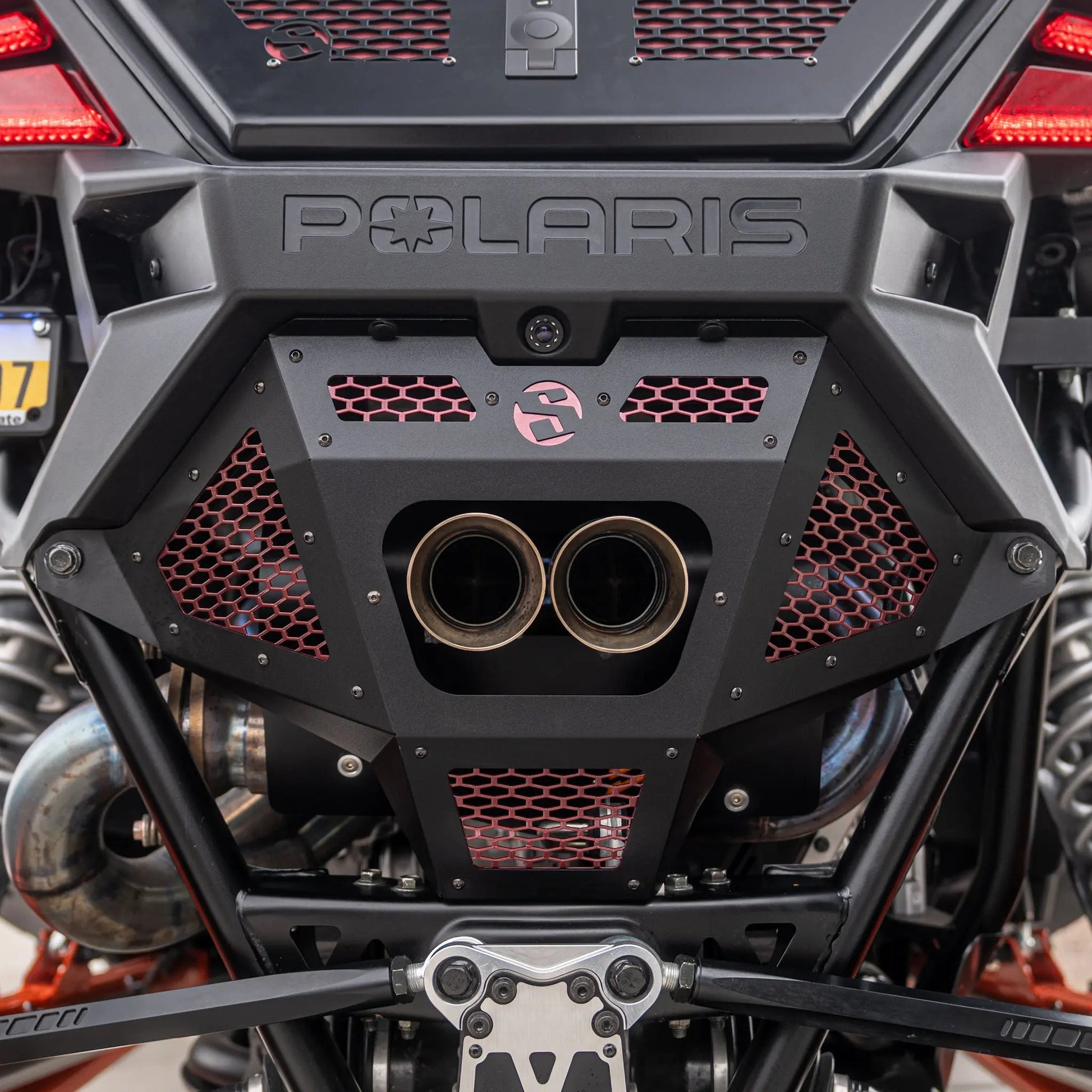 Polaris RZR Pro R Rear Exhaust Grille Cover SDR Motorsports