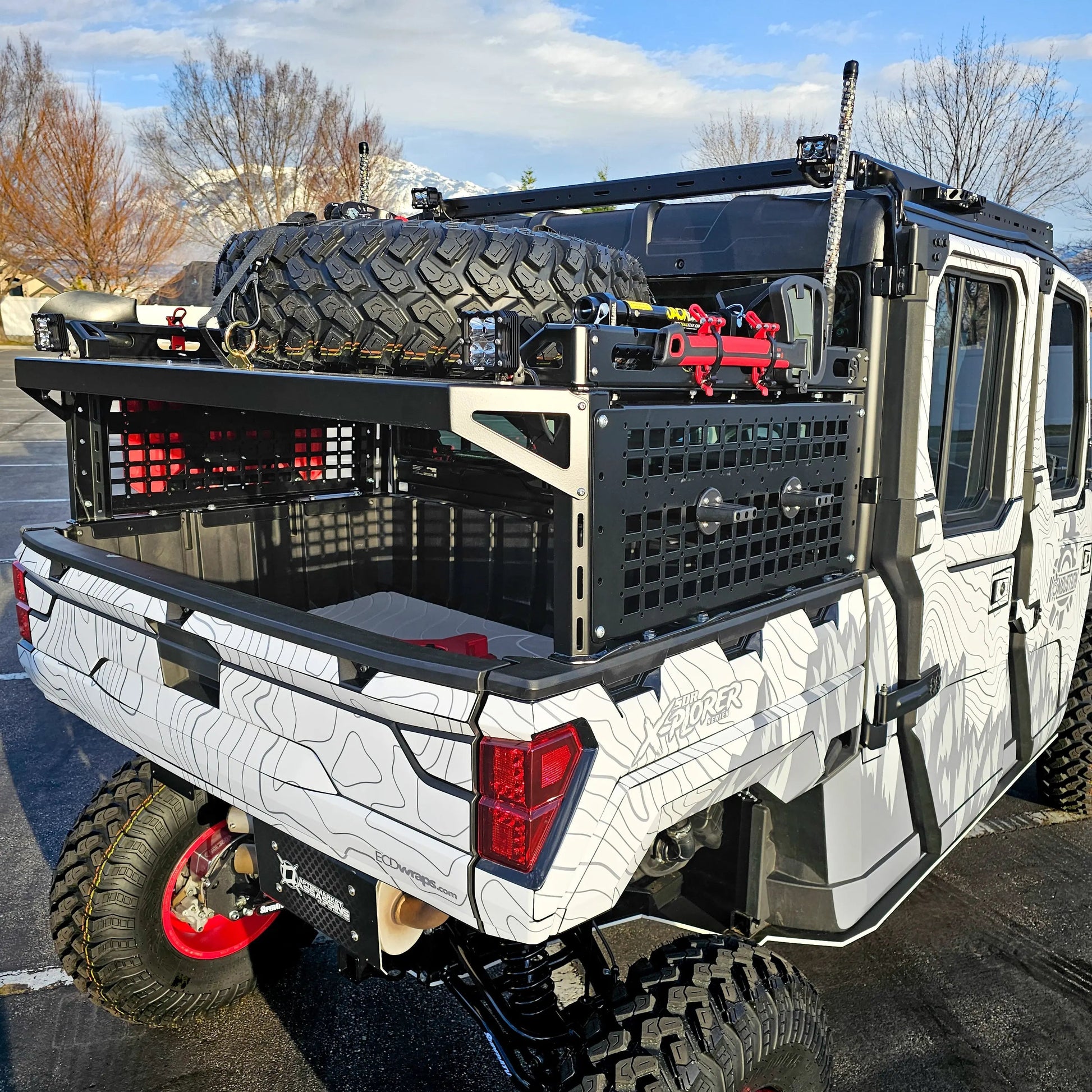 Polaris Ranger XP 1000 X-Plorer Series Bed Rack Fully Loaded